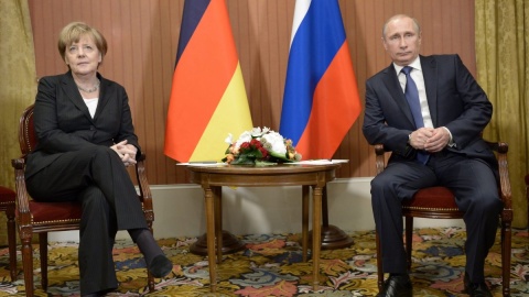 Spotkanie Merkel-Putin w Normandii