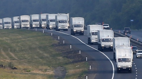 Konwój humanitarny wznowił jazdę w kierunku Ukrainy