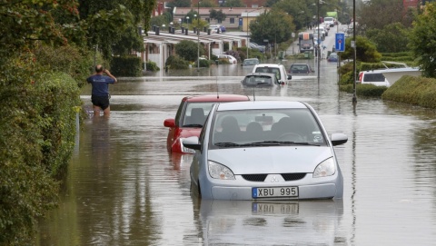 Obfite opady i powodzie w Szwecji i Danii