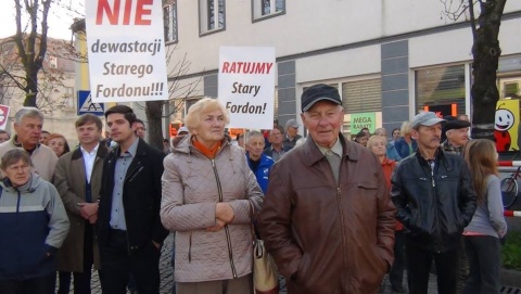 Protest mieszkańców Starego Fordonu w Bydgoszczy