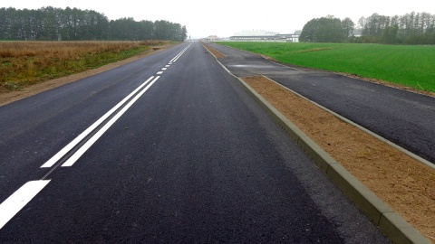 Przebudowana droga Sulnówko - Kozłowo