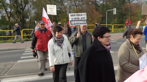 W Sępólnie Krajeńskim blokowano drogę