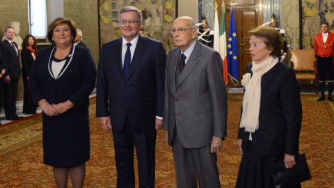Prezydent Komorowski rozpoczął trzydniową oficjalną wizytę we Włoszech