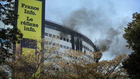 Ugaszono pożar w siedzibie Radio France w Paryżu