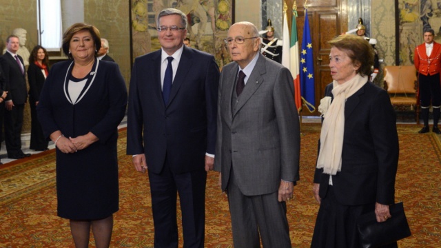 Prezydent Komorowski rozpoczął trzydniową oficjalną wizytę we Włoszech
