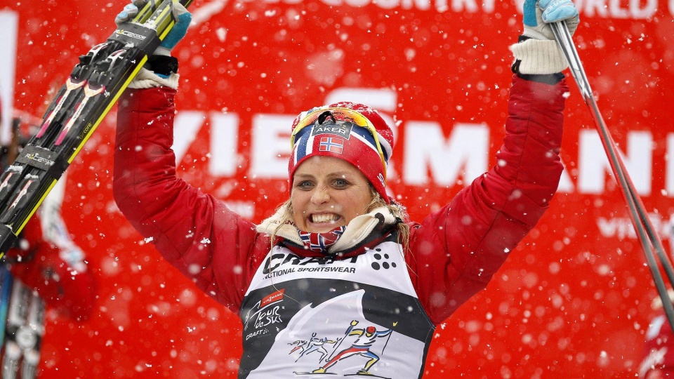 Therese Johaug pierwsza w historii Norweżka, która wygrała cykl Tour de Ski w biegach narciarskich. Fot. EPA/Andrea Solero