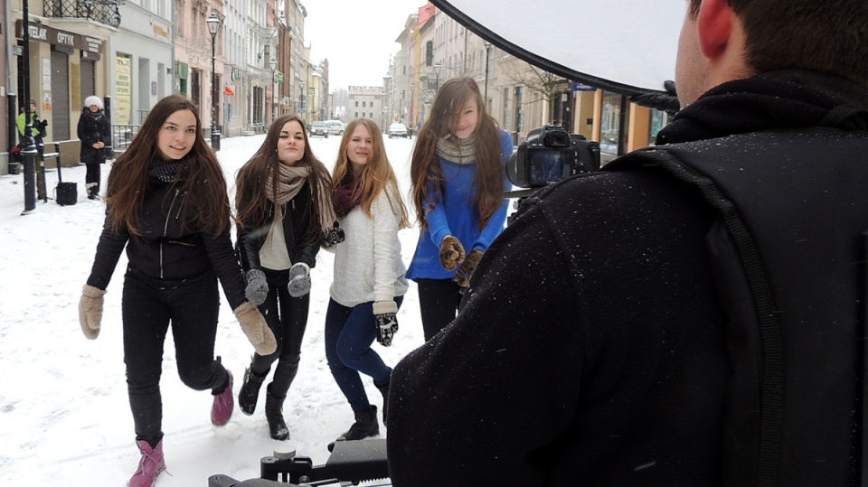 Na realizacje klipu wpadła ekipa studenckiej telewizji UMK. Fot. Adriana Andrzejewska