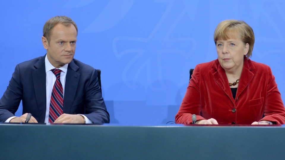 Donald Tusk spotkał się w Berlinie z kanclerz Niemiec Angelą Merkel. Fot. PAP/Radek Pietruszka