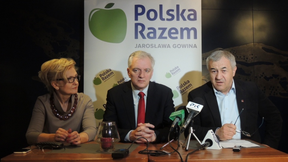 Były minister sprawiedliwości gościł na Kujawach i Pomorzu, by przedstawić program gospodarczy i europejski partii Polska Razem Jarosława Gowina. Fot. Monika Kaczyńska