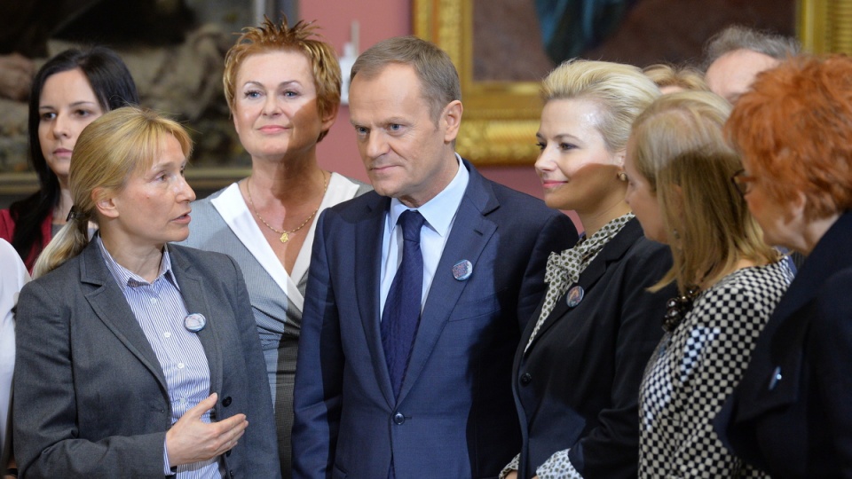 Donald Tusk życzył nie tylko kobietom, ale wszystkim ludziom pokoju. Fot. PAP/Jacek Bednarczyk