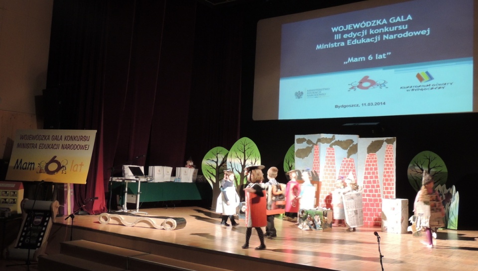 Wojewódzka Gala konkursu "Mam 6 lat" odbyła się w bydgoskim Palacu Młodzieży. Fot. Tatiana Adonis