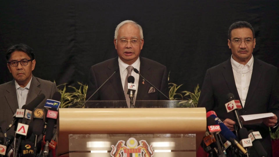 O ustaleniach poinformował malezyjski premier Najib Razak. Fot. PAP/EPA/AHMAD YUSNI