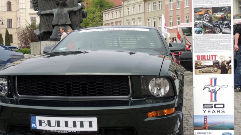 Około 100 Fordów Mustangów przyjechało do Bydgoszczy na szósty ogólnopolski zlot tych samochodów. Fot. Maciej Wilkowski