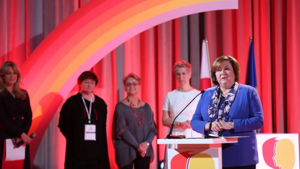 Anna Komorowska podczas otwarcia Kongresu Kobiet w Warszawie. Fot.PAP/Leszek Szymański