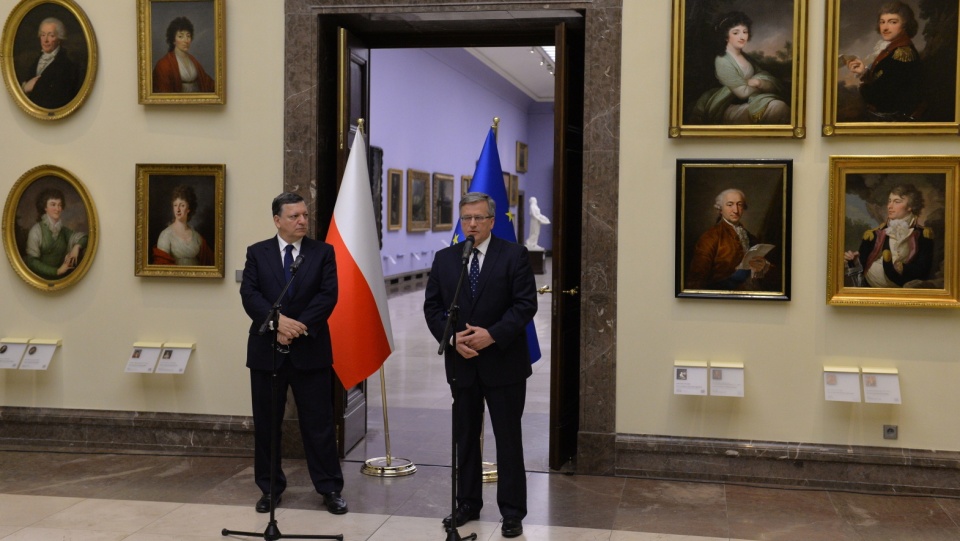Barroso spotkał się w Krakowie z prezydentem Bronisławem Komorowskim. Fot. PAP/Jacek Bednarczyk.