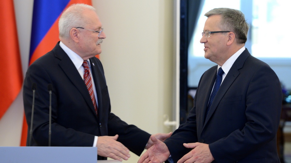 Bronisław Komorowski i Ivan Gaszparovicz spotkali się we wtorek z mediami. Fot. PAP/Jacek Turczyk