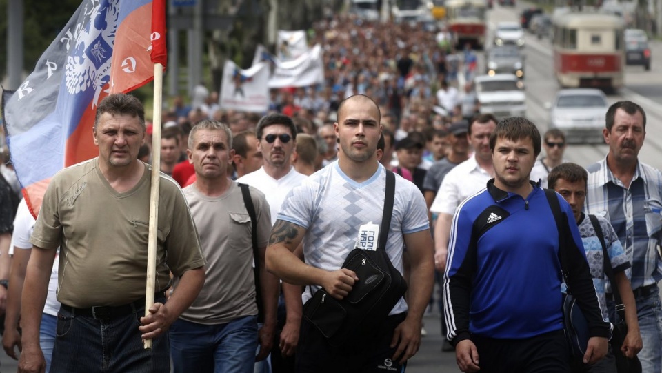 Władze samozwańczej Donieckiej Republiki Ludowej chcą formować z górników swoją własną armię. Fot. PAP/EPA