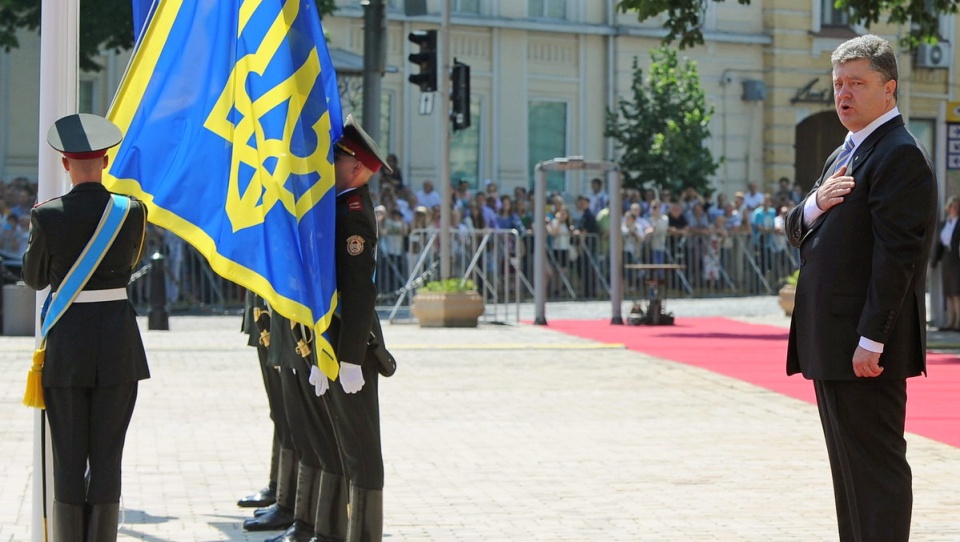 Petro Poroszenko został piątym prezydentem w historii niepodległości Ukrainy. Fot. PAP/EPA