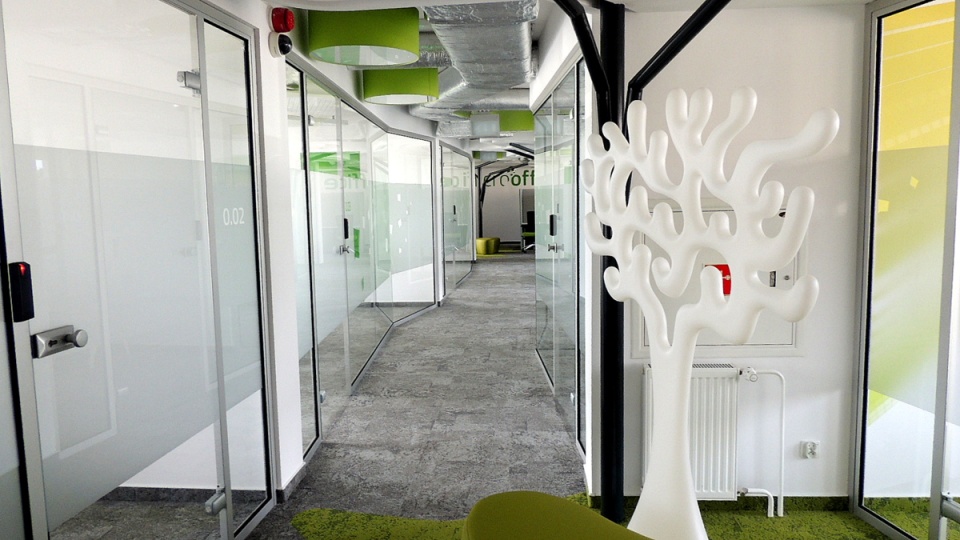 Wnętrze Inkubatora Nowych Technologii przy TARR. Fot. Adriana Andrzejewska