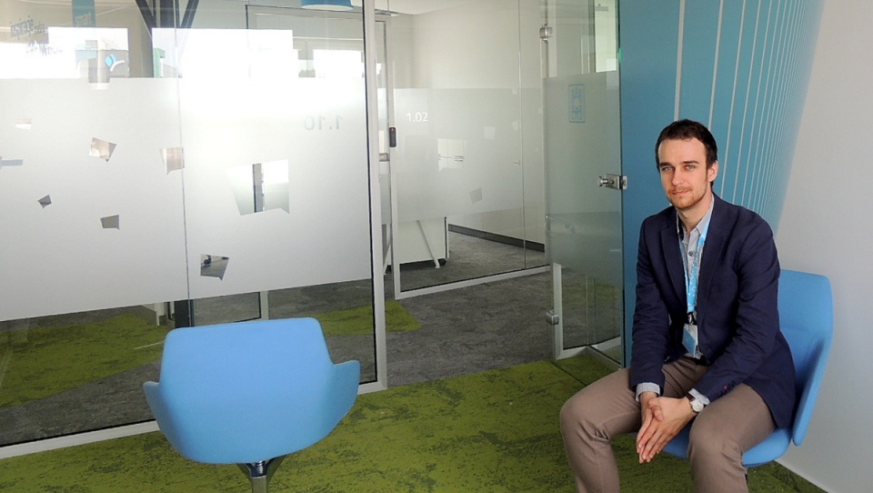 Artur Jabłoński - specjalista ds. rozwoju w EXEA Smart Space. Fot. Adriana Andrzejewska