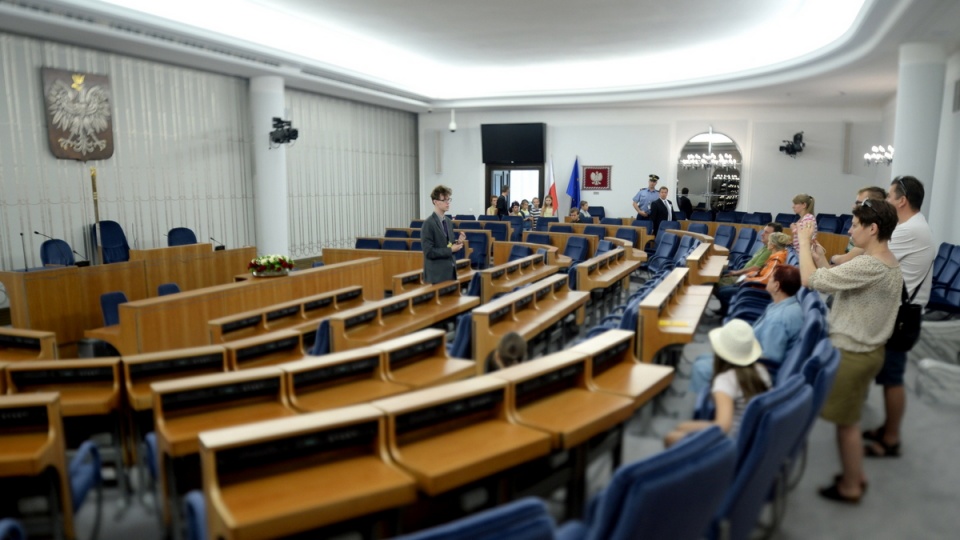 Dzień otwarty w Senacie z okazji 25. rocznicy odrodzenia izby wyższej polskiego parlamentu. Fot.PAP/Jacek Turczyk