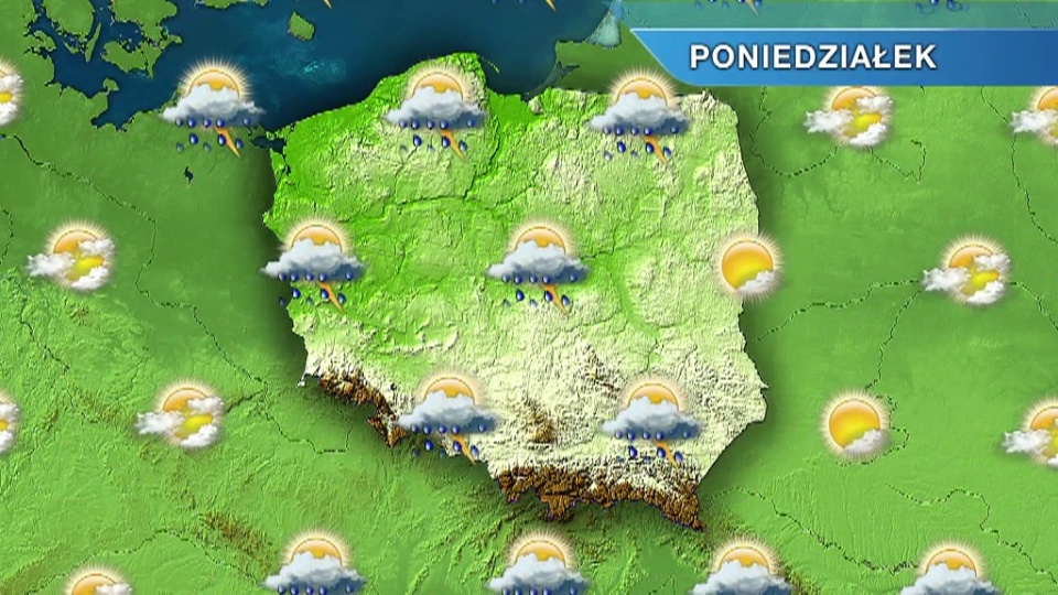 Najbliższe dni mają być upalne, wystąpią burze z intensywnymi opadami. Fot. TVN Meteo/x-news