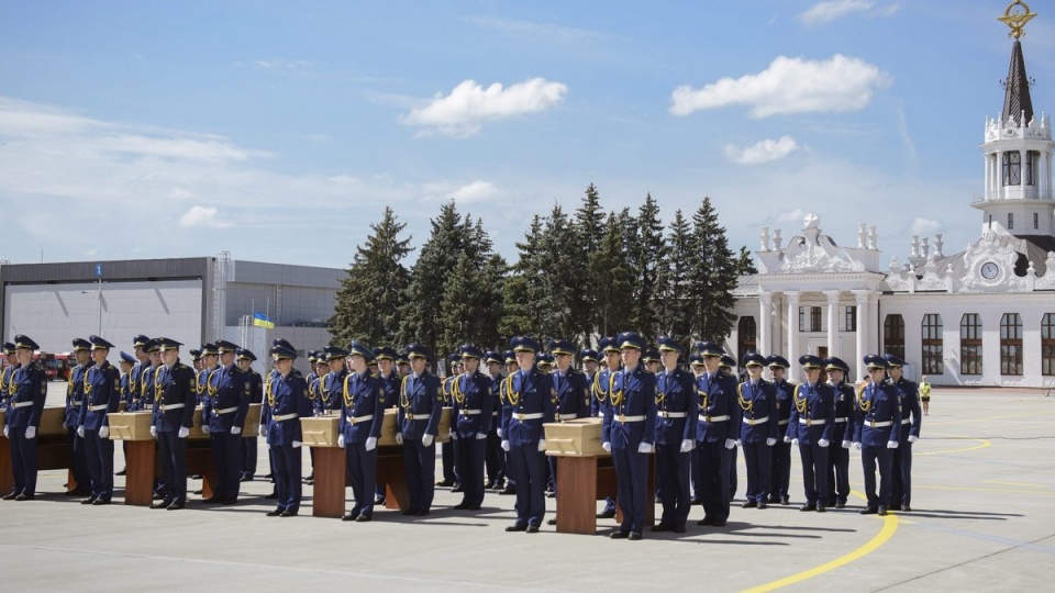 Po ceremoniipierwszy samolot z ciałami ofiar katastrofy odleciał z Charkowa do Holandii. Fot. PAP/EPA/OLGA IVASHCHENKO