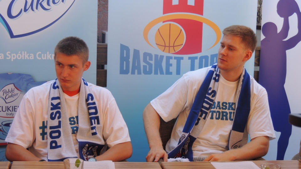 Jarosław Zyskowski i Kacper Radwański wzmocnią skład drużyny Basket Toruń w rozgrywkach Tauron Basket Ligi 2014. Fot. Michał Zaręba