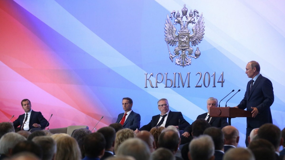 "Społeczeństwo rosyjskie powinno się konsolidować, ale nie konfliktów"- powiedział Władimir Putin. Fot. PAP/EPA