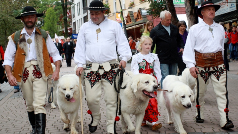 Korowód zespołów folklorystycznych z Europy, Azji i Ameryki podczas 46. Międzynarodowego Festiwalu Folkloru Ziem Górskich w Zakopanem. Fot.PAP/Grzegorz Momot