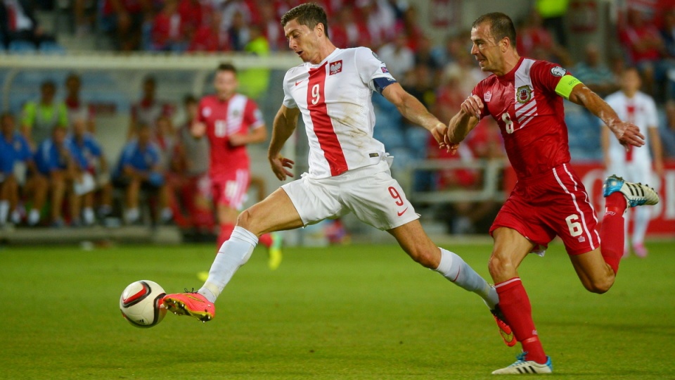 Robert Lewandowski zdobył cztery bramki. Fot. PAP/Bartłomiej Zborowski