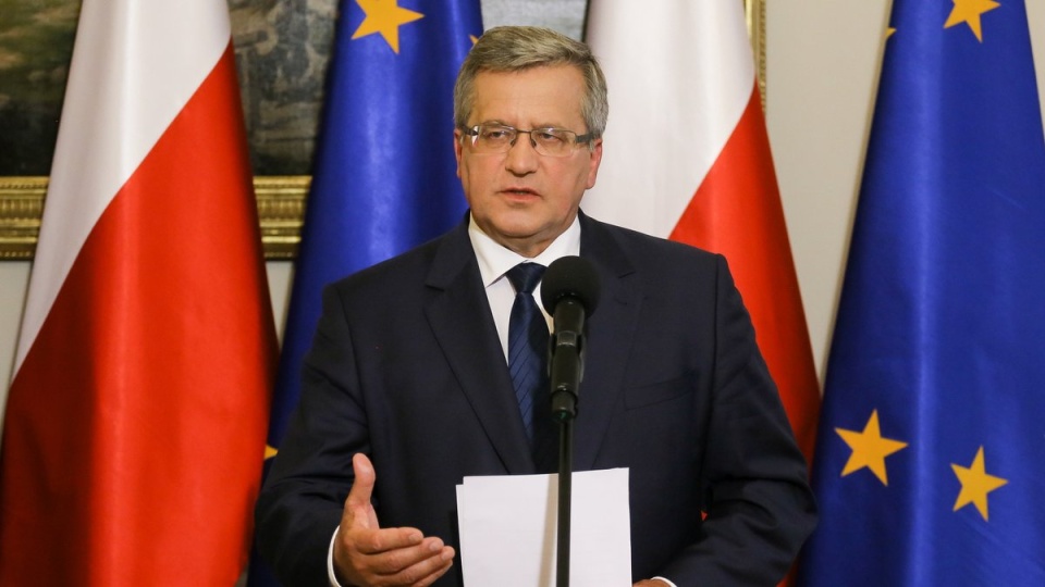 Komorowski dodał, że podczas posiedzenia podsumowano także niedawny szczyt NATO w Walii. Fot. PAP/Paweł Supernak