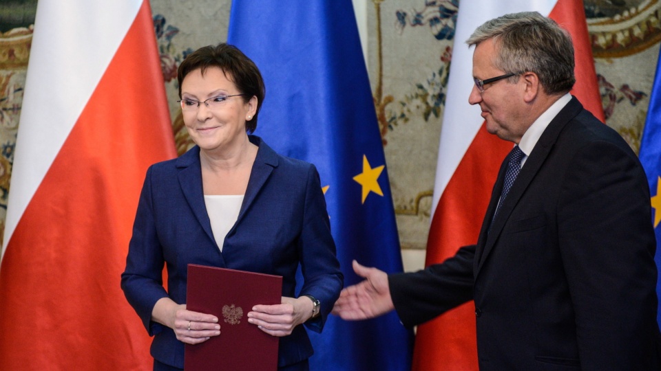 Prezydent Komorowski desygnował Ewę Kopacz na premiera i powierzył jej misję tworzenia rządu. Fot. PAP/Jakub Kamiński