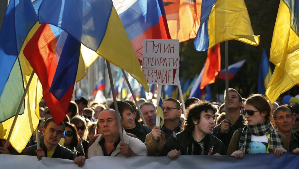 To największy od początku interwencji Rosji na Ukrainie protest w Moskwie przeciwko polityce Kremla. Fot. PAP/EPA
