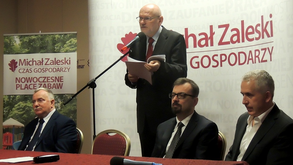 Michał Zaleski ubiega się o 4. kadencję jako prezydent Torunia. Fot. Michał Zaręba