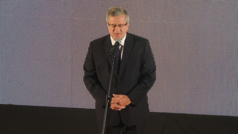 Prezydent Bronisław Komorowski podkreślał, jak ważne jest przypominanie 30. rocznicy męczeńskiej śmierci księdza Jerzego w 25. rocznicę odzyskania przez Polskę wolności. Fot. Adriana Andrzejewska