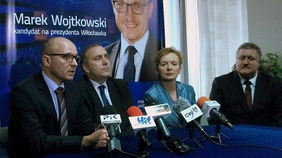 Szef polskiej dyplomacji wsparł kandydata PO na prezydenta Włocławka.Fot. Anna Pudlińska