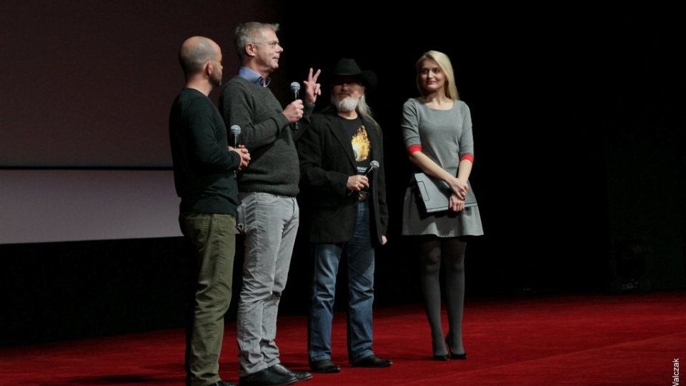 Stephen Daldry zaprasza na projekcję swojego filmu "Śmieć". Fot. Piotr Walczak