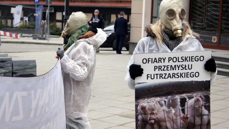 Happening w Bydgoszczy zorganizowali członkowie Stowarzyszenia "Otwarte Klatki". Fot. Henryk Żyłkowski