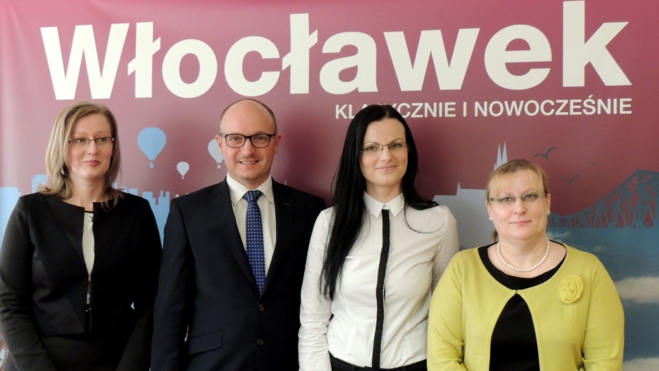 Od lewej: Dorota Grabczyńska, Marek Wojtkowski, Monika Berger i Barbara Moraczewska. Fot. Marek Ledwosiński