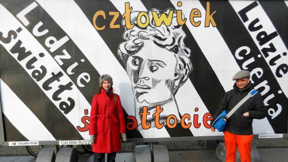 Autorami bilbordu są Joanna Górska i Rafał Góralski. Fot. Iwona Muszytowska-Rzeszotek