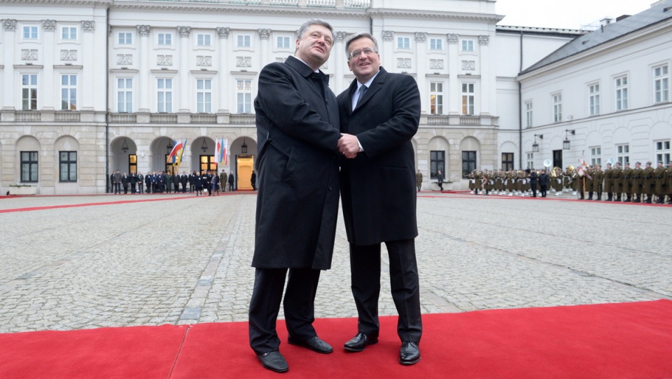 To pierwsza wizyta, którą Petro Poroszenko składa w Polsce jako prezydent Ukrainy. Fot. PAP/Jacek Turczyk
