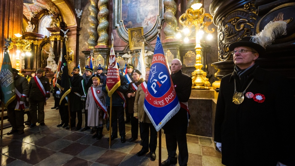 Uroczysta msza święta w poznańskiej Farze w intencji powstańców wielkopolskich. Fot. PAP/Marek Zakrzewski