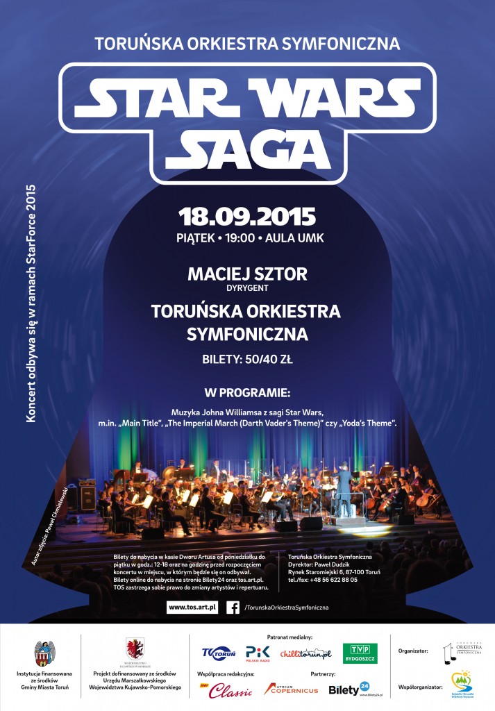 "StarForce 2015" rozpocznie się już w piątek - 18 września, koncertem "Star Wars Saga". Fot. starforce.eu