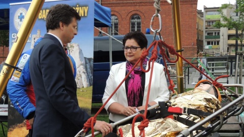 Na pikniku zorganizowanym na bydgoskiej Wyspie Młyńskiej, obecna była również minister spraw wewnętrznych Teresa Piotrowska. Fot. Tatiana Adonis