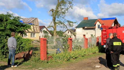 Zniszczenia po niedzielnej nawałnicy. Fot. Monika Kaczyńska