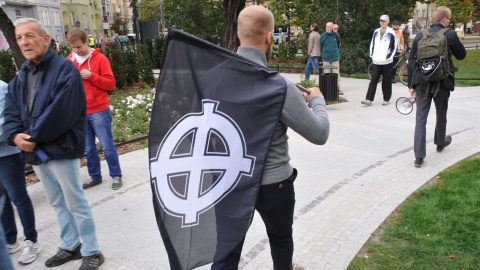 W Bydgoszczy przez centrum miasta przeszedł marsz antyimigracyjny. Fot. Tomasz Kaźmierski