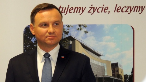 Prezydent Andrzej Duda gościł w Bydgoszczy w Szpitalu Uniwersyteckim nr 1 im. dr. Antoniego Jurasza. Fot. Tatiana Adonis