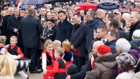 Wizyta prezydenta Andrzeja Dudy w Szubinie, wpisała się w uroczystości jubileuszu 650-lecia miasta. Fot. Henryk Żyłkowski