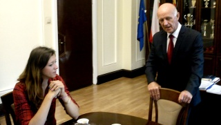 Złota wioślarka gościem Prezydenta Grudziądza